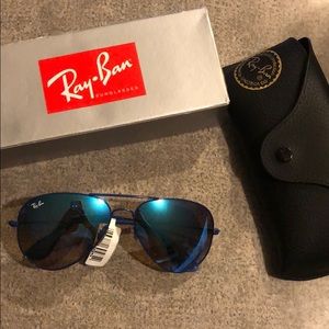 RAYBAN BLUE AVIATORS!!!!